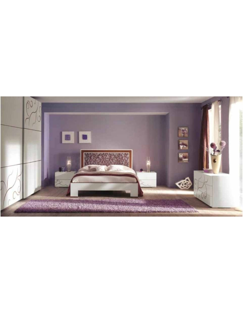 COMO 6 CASETTI COMODINO DUE CASSETTI LETTO MATRIMONIALE CON TESTATA TRAFORATA