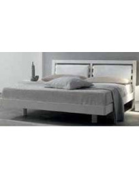 LETTO FRASSINO BIANCO A BANCHINA