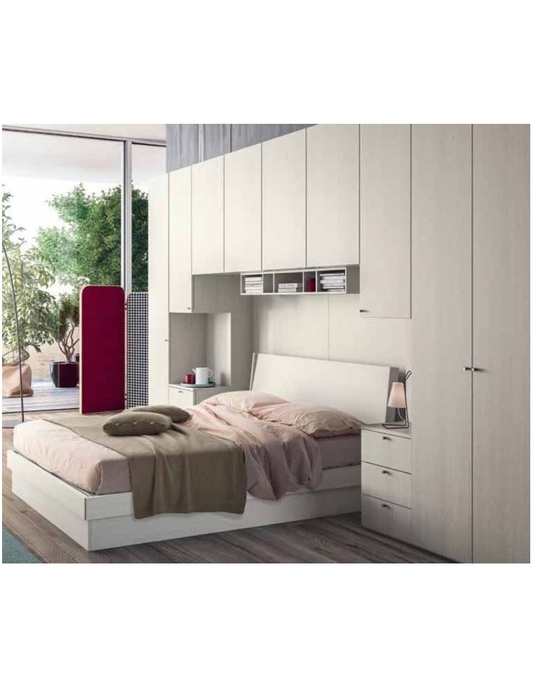 ARMADIO A PONTE CON  LETTO