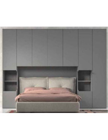 CAMERA CON ARMADIO A PONTE E LETTO CON CASSONE