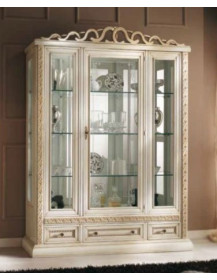 VETRINA FLOREALE  CON INTAGLI