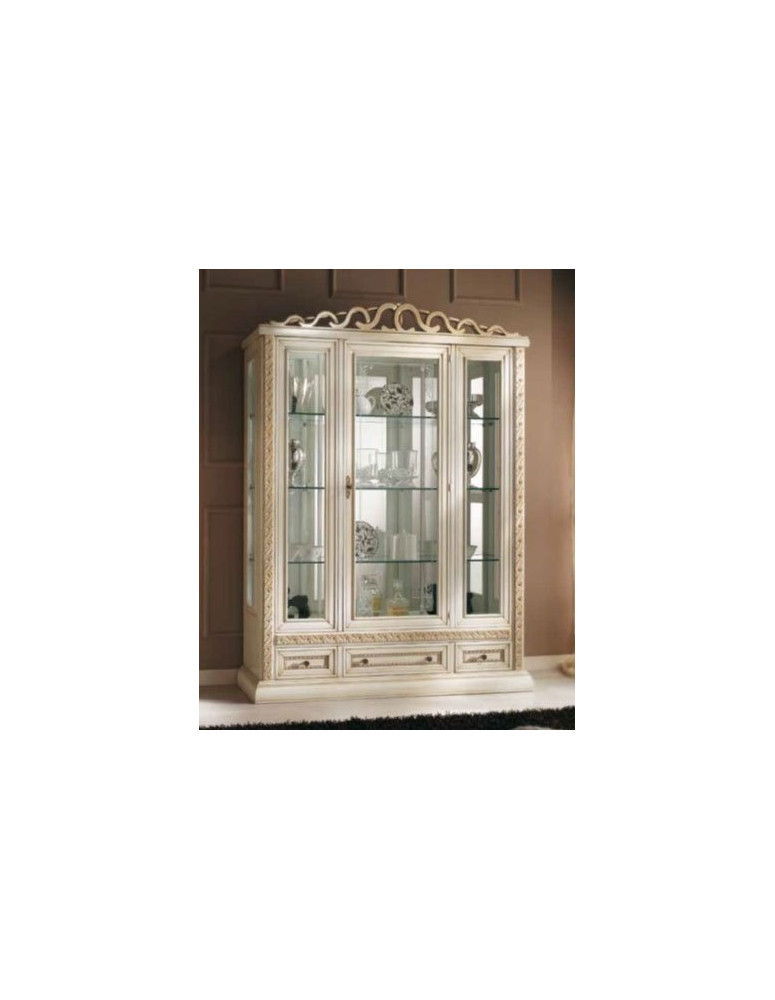 VETRINA FLOREALE  CON INTAGLI