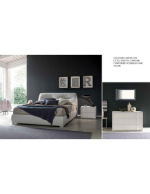 CAMERA LETTO IMBOTTITO COMODINI E COMO