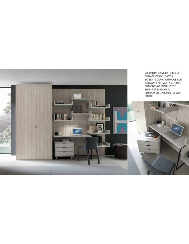 CAMERA CON PARETE PER STUDIO