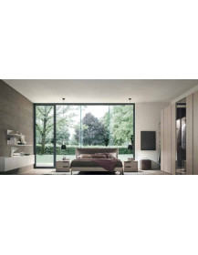 CAMERA MODERNA CON ARMADIO CON SPECCHI TRASPARENTI