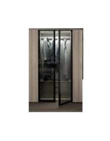 CAMERA MODERNA CON ARMADIO CON SPECCHI TRASPARENTI