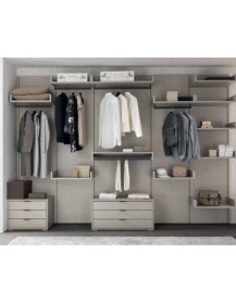 CAMERA MODERNA SOLUZIONI CON ARMADIO ESTERNO A CABINA