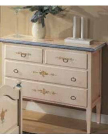 COMO IN LEGNO IN FRASSINO LACCATA E DECORATA