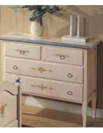 COMO IN LEGNO IN FRASSINO LACCATA E DECORATA