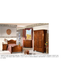 CAMERETTA IN LEGNO IN FRASSINO VERNICIATA