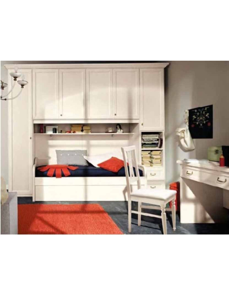 CAMERETTA A PONTE LACCATA  AVORIO