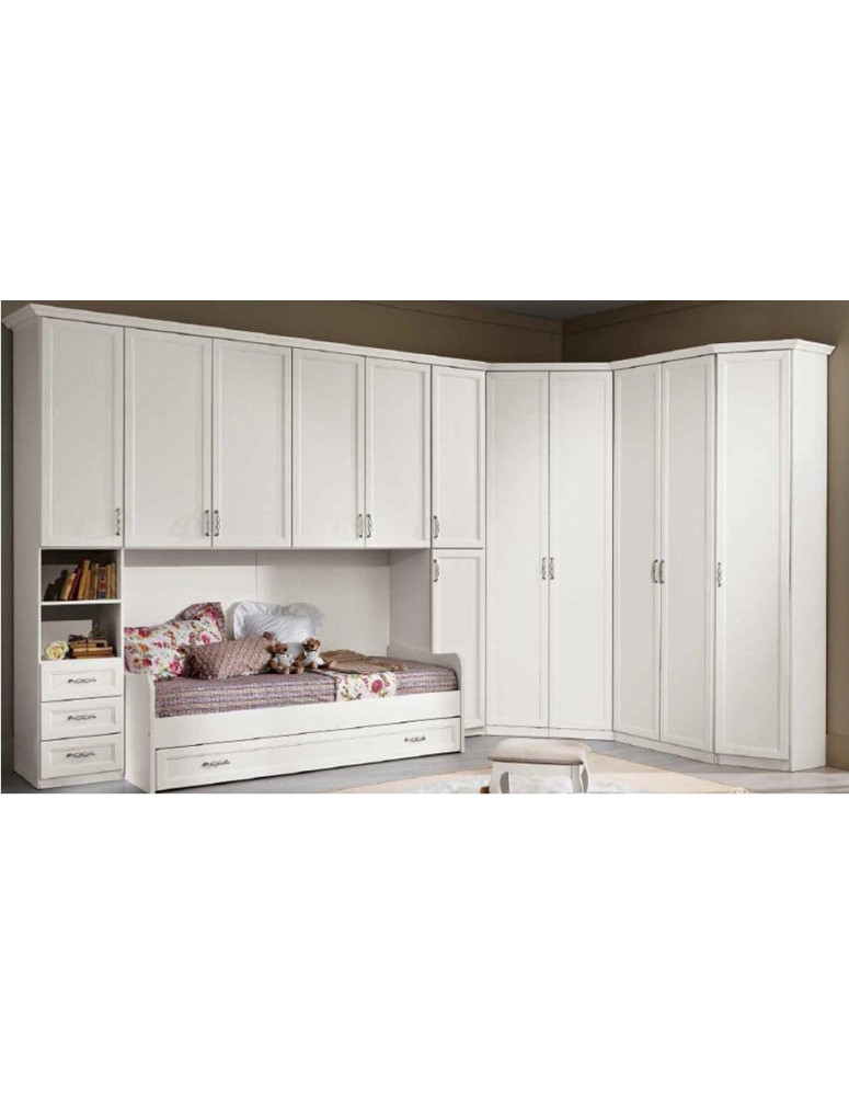 CAMERETTA ANGOLARE CON DIVANO PER LETTI