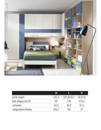 CAMERETTA A PONTE ANGOLARE CON LIBRERIA