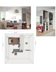 CAMERETTA CON ARMADIO E CABINA ARMADIO