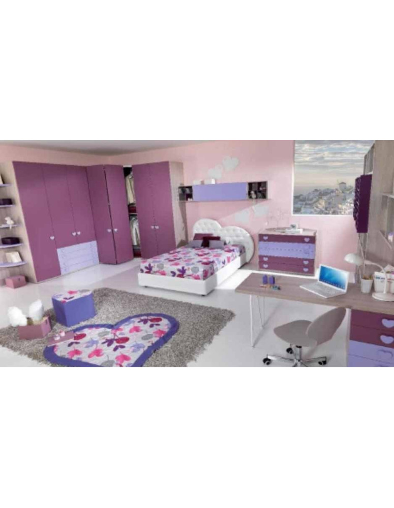 CAMERETTA CON ARMADIO AD ANGOLO