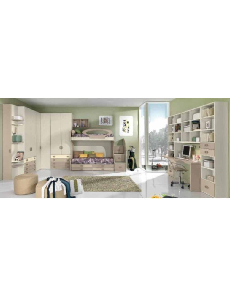 CAMERETTA ANGOLARE CON DUE LETTI