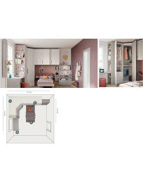 CAMERETTA CON LETTO AD ALCOVA